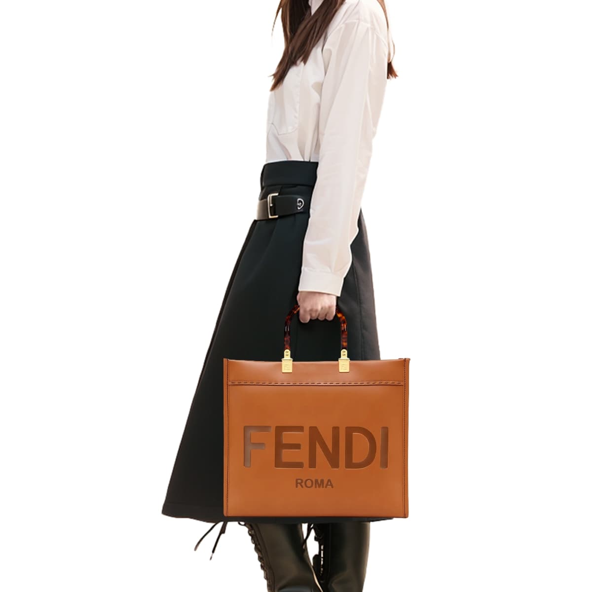 Сумка FENDI Sunshine Logo Tote - изображение 6