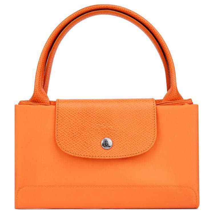 Сумка LONGCHAMP Le Pliage Green Полиамид Сумка Средняя Женская Оранжевая - изображение 6