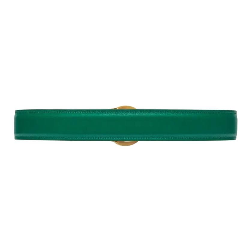 Ремень GUCCI Blondie Кожаные ремни Женские Зеленый Ширина корпуса 4CM - изображение 2