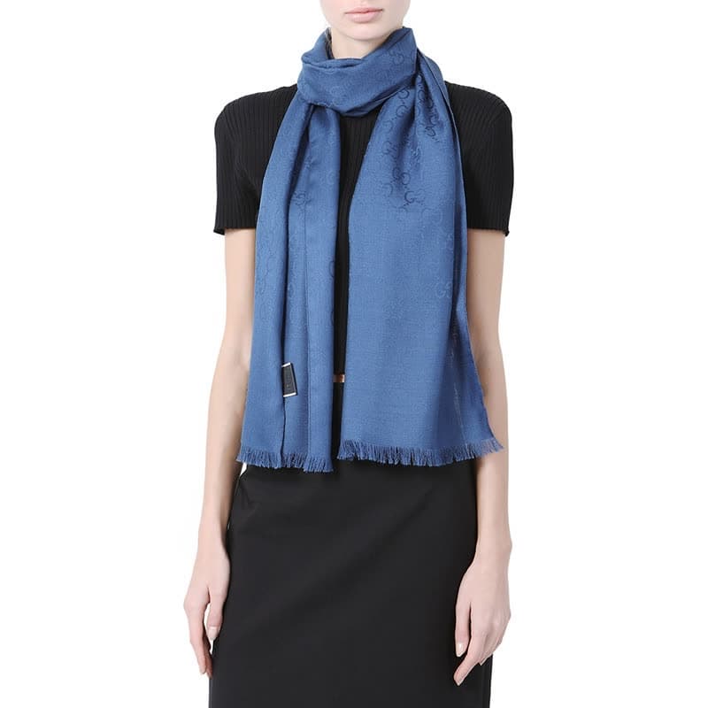 Шарф Gucci Scarf Blue - изображение 2