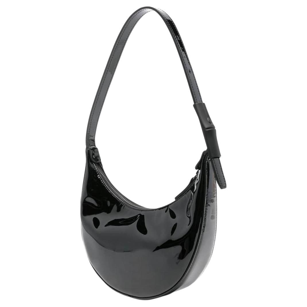 Мини-сумка LONGCHAMP Le Roseau Сумка из телячьей кожи сумка через плечо маленькая женская черная - изображение 2