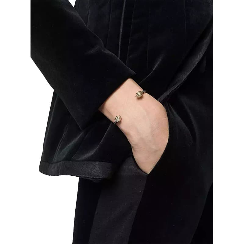 Браслет Alexander McQueen Skull Cuff Gold - изображение 7
