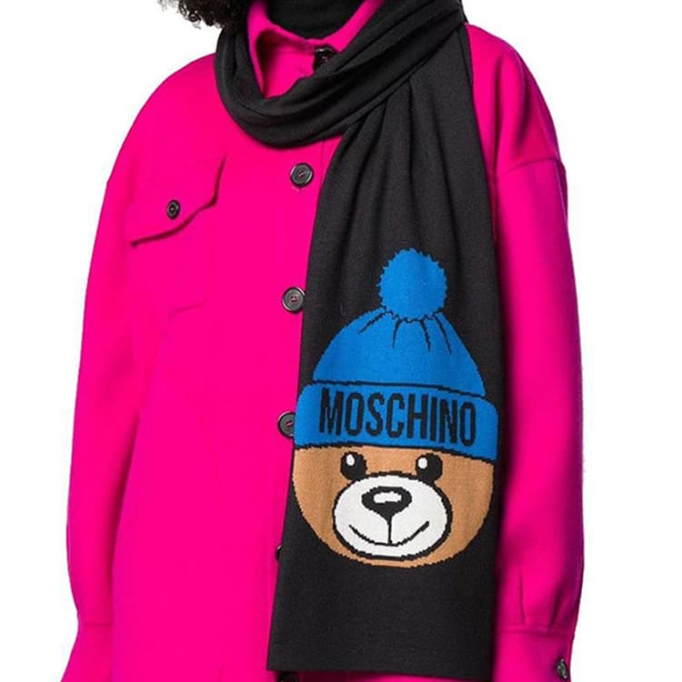 Шарф Moschino Teddy Bear Wool Scarf - изображение 3