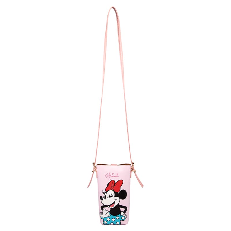 Сумка для телефона Disney Minnie Mouse Mickey Mouse ПВХ Сумка через плечо Чехол для телефона Женский Розовый Экрю Розово-красный - изображение 7