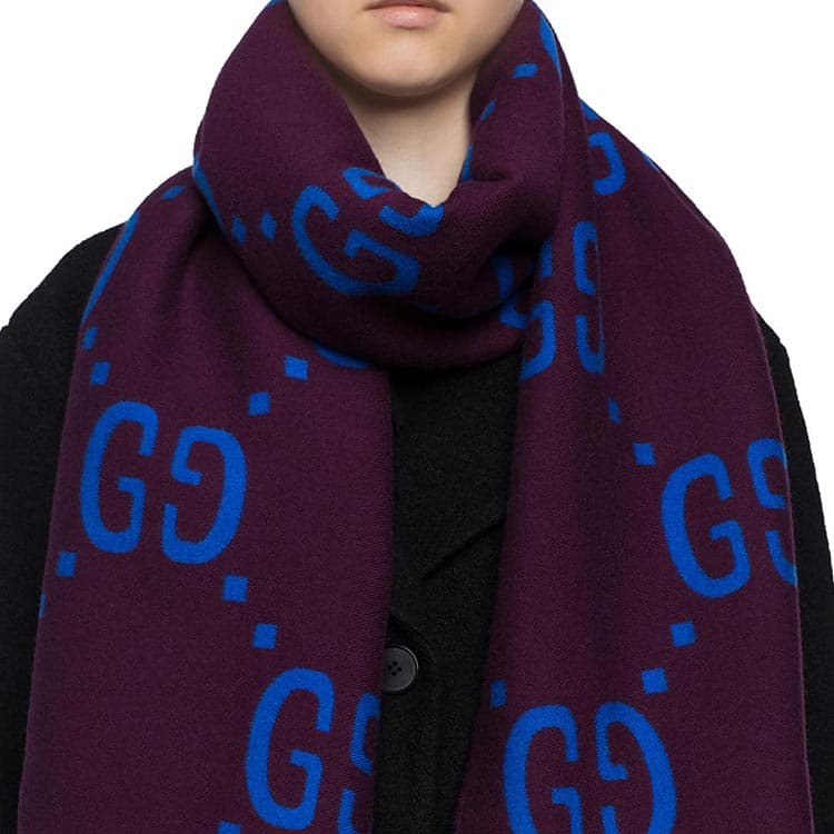 Шарф Gucci Scarf Blue/Purple - изображение 5