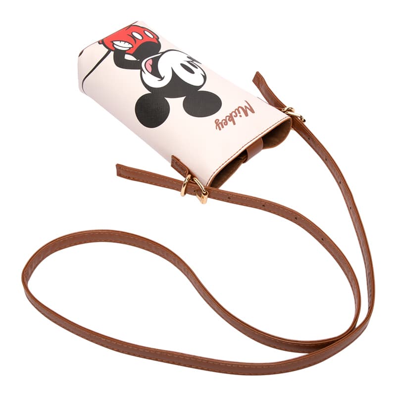 Сумка для телефона Disney Minnie Mouse Mickey Mouse ПВХ Сумка через плечо Чехол для телефона Женский Розовый Экрю Розово-красный - изображение 5