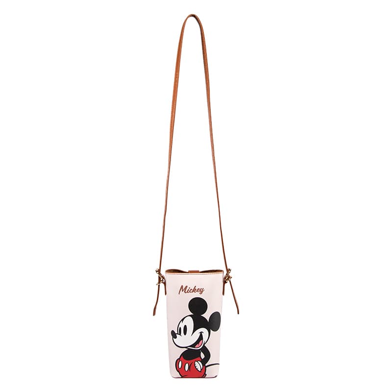 Сумка для телефона Disney Minnie Mouse Mickey Mouse ПВХ Сумка через плечо Чехол для телефона Женский Розовый Экрю Розово-красный - изображение 2