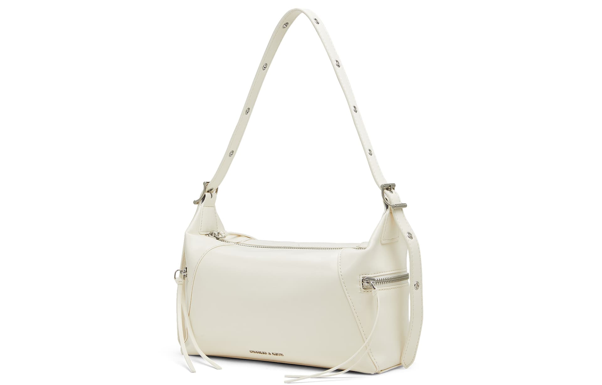 Мини-сумка CHARLES&KEITH Мягкая сумка на плечо с молнией, средний размер, женская, многоцветная - изображение 2