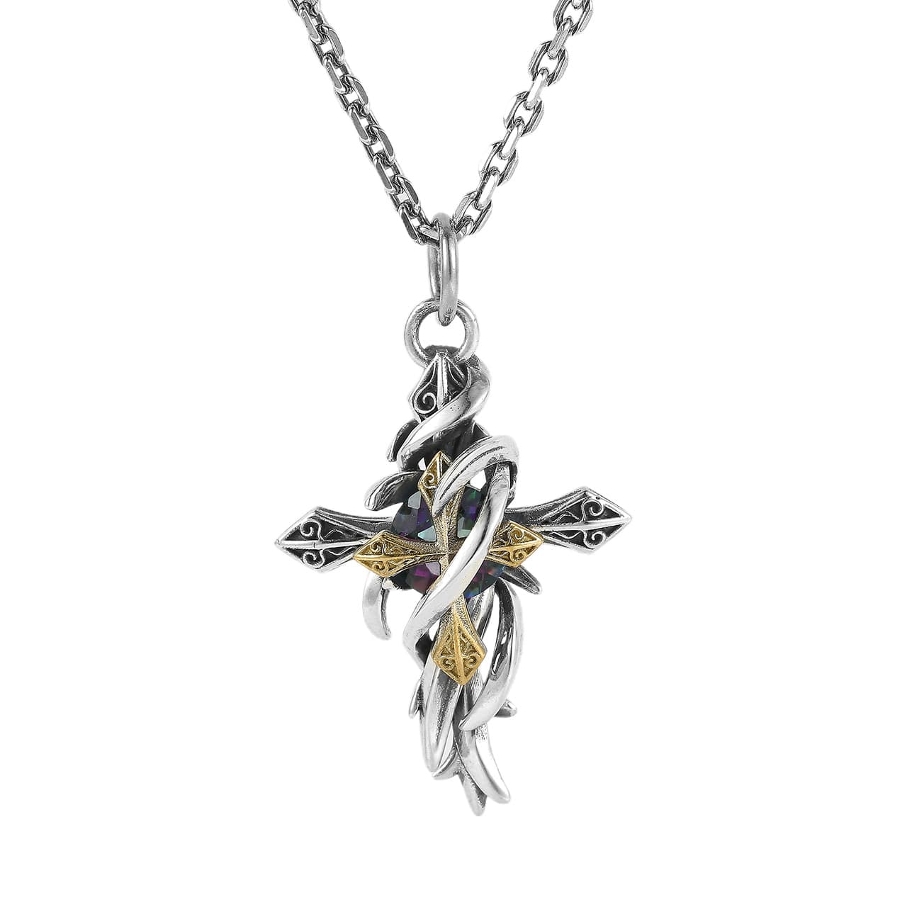 Кулон Ruibeila Double Layer Cross Pendant - изображение 4