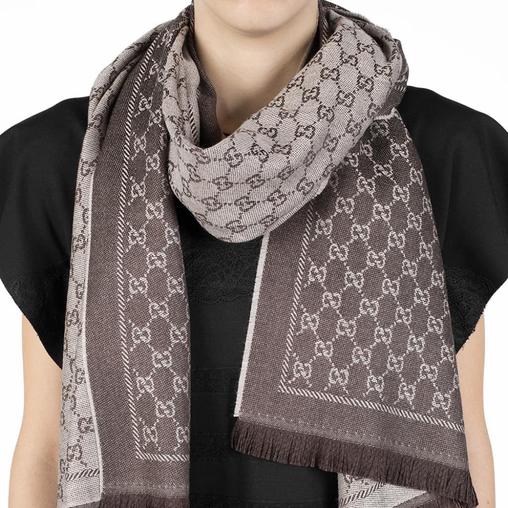 Шарф Gucci GG Wool Scarf - изображение 5