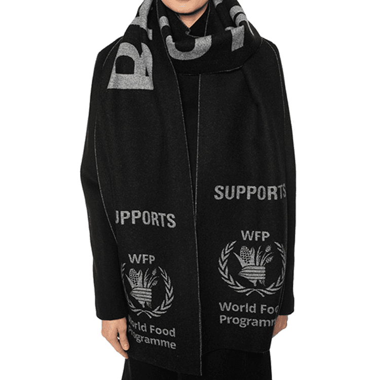 Шарф Balenciaga Logo Wool Scarf - изображение 4
