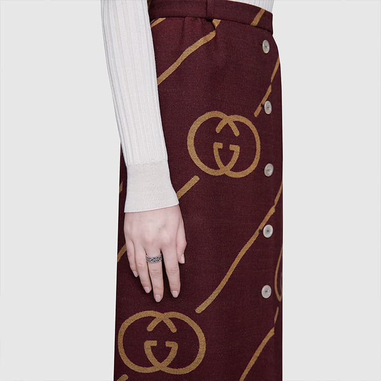 Кольцо Gucci Interlocking G Silver Ring - изображение 4