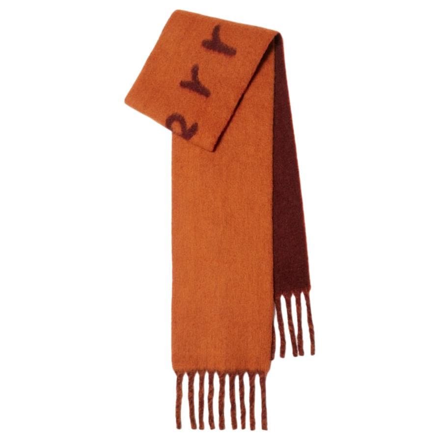 Шарф Burberry Шерсть Альпака Полиамид Knit Scarves Unisex Апельсин - изображение 2
