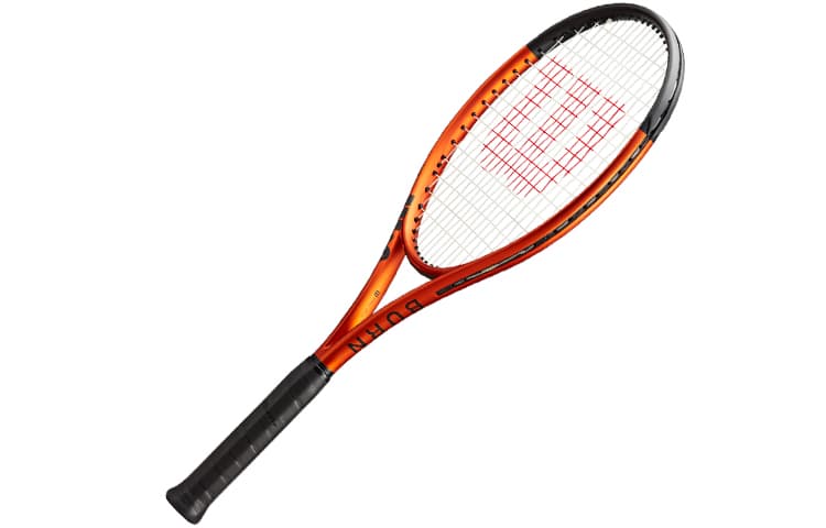 Wilson BURN V5 Ненастренная Ракетка 280г Вес 100 Квадратных Дюймов Голова Размер Офисный стиль Оранжево-черный Унисекс - изображение 4