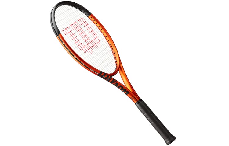 Wilson BURN V5 Ненастренная Ракетка 280г Вес 100 Квадратных Дюймов Голова Размер Офисный стиль Оранжево-черный Унисекс - изображение 3