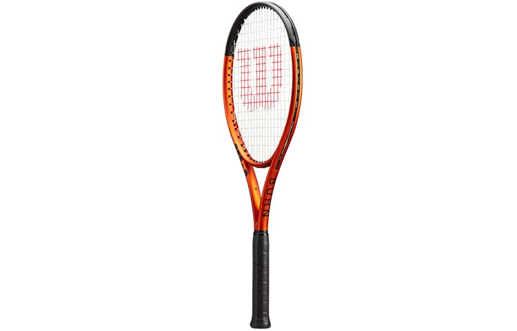 Wilson BURN V5 Ненастренная Ракетка 280г Вес 100 Квадратных Дюймов Голова Размер Офисный стиль Оранжево-черный Унисекс - изображение 2