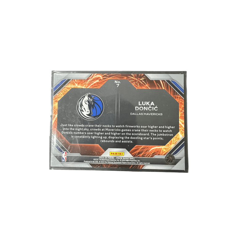 Коллекционные карточки PANINI Mavericks Team Лука Дончич Специальная издание карта 77 Fireworks Редкая карта Спортивные карты 1 шт - изображение 2