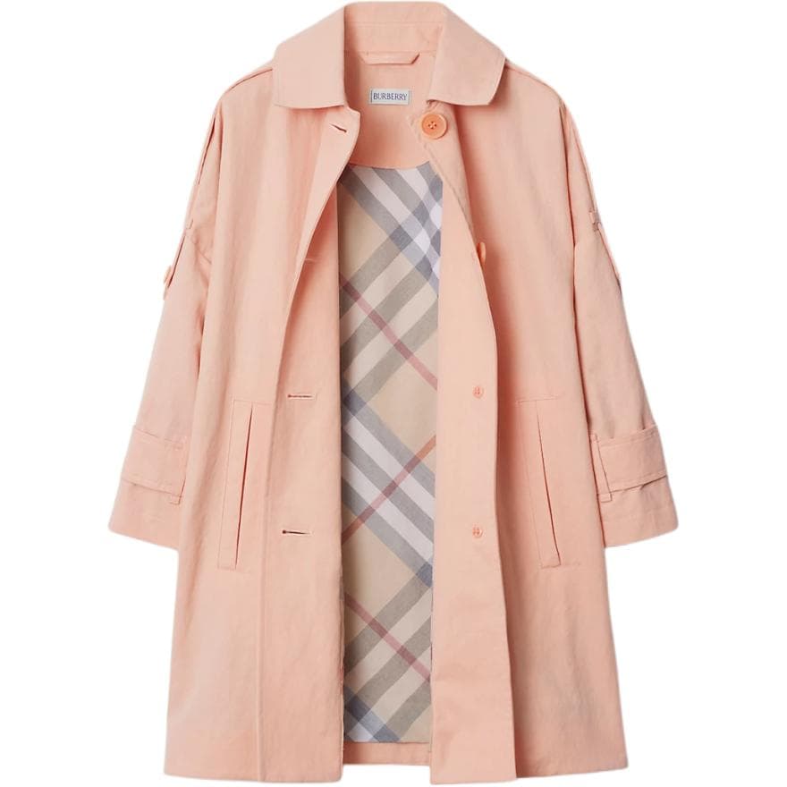 Burberry Тренчкот Абрикос Розовый Детский - изображение 2