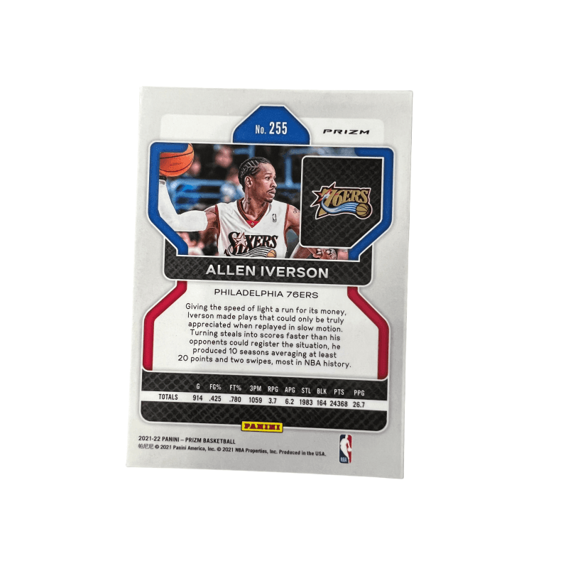 Коллекционные карточки PANINI ALLEN IVERSON 76 Лица Команды Ответ Зеленый FOLD РАРНАЯ Спортивная Картинка 1 Штука - изображение 2