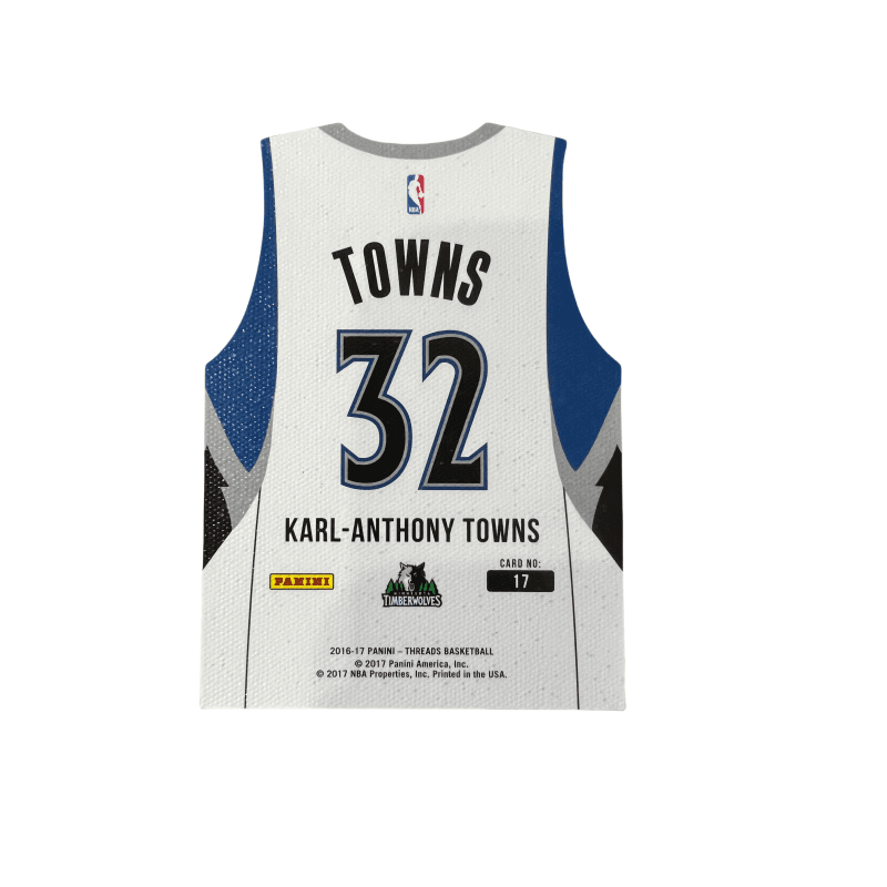 Коллекционные карточки PANINI Minnesota Timberwolves Энтони Таунс Джерси Майка Специальная версия РАРНА Спортивная карта 1 шт - изображение 2