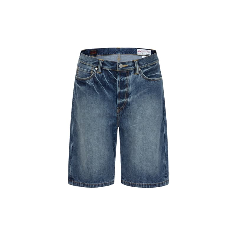 Джинсовые шорты EVISU Джинсовые шорты Унисекс Джинсовый синий - изображение 2
