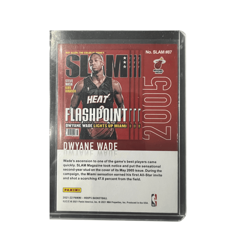 Коллекционные карточки PANINI Dwyane Уэйд Термо Флэш Уэйд Журнал Teka РАРНЫЕ Спортивные Карты 1 шт - изображение 2