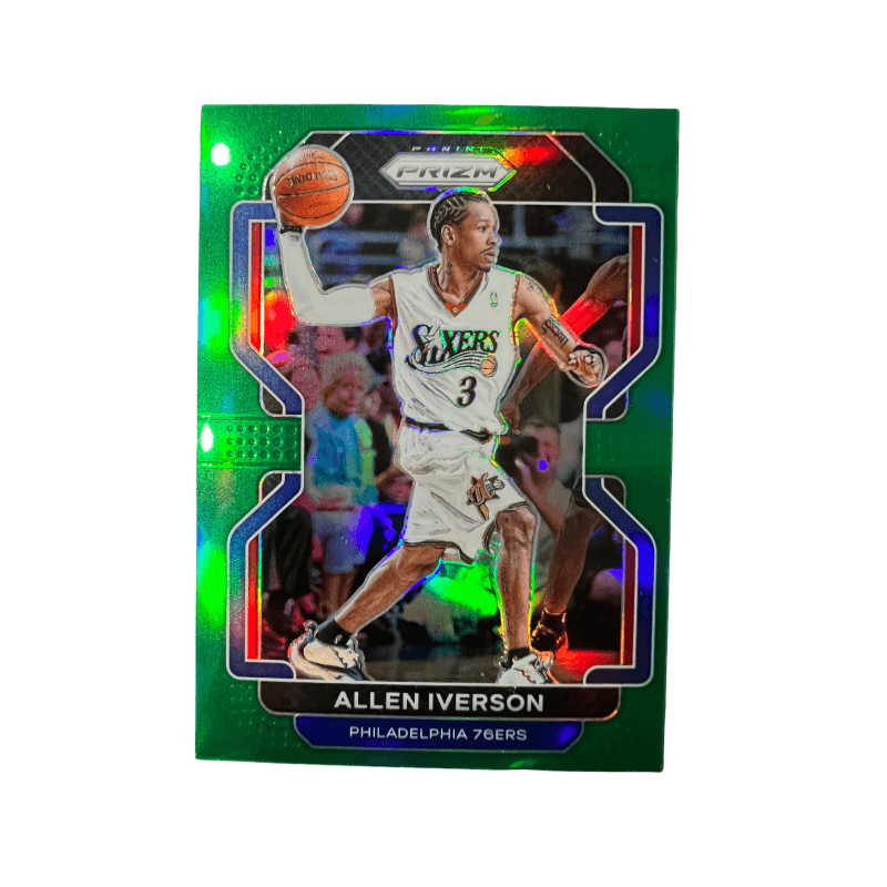 Коллекционные карточки PANINI ALLEN IVERSON 76 Лица Команды Ответ Зеленый FOLD РАРНАЯ Спортивная Картинка 1 Штука - изображение 1