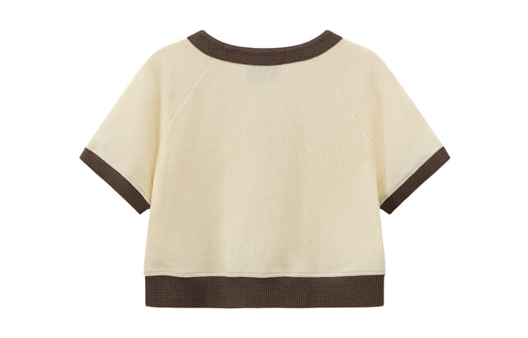 CHUU Cropped Jacket Women's White Apricot CHUU Укороченная Куртка Женская Белая Абрикос - изображение 2