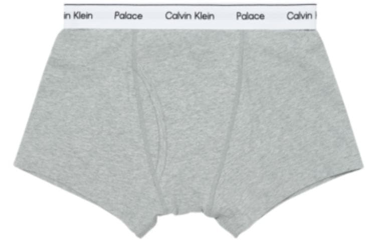 Трусы PALACE x Calvin Klein Boxer Brief 3pk Classic White Light Grey Heather Black 3 - изображение 3