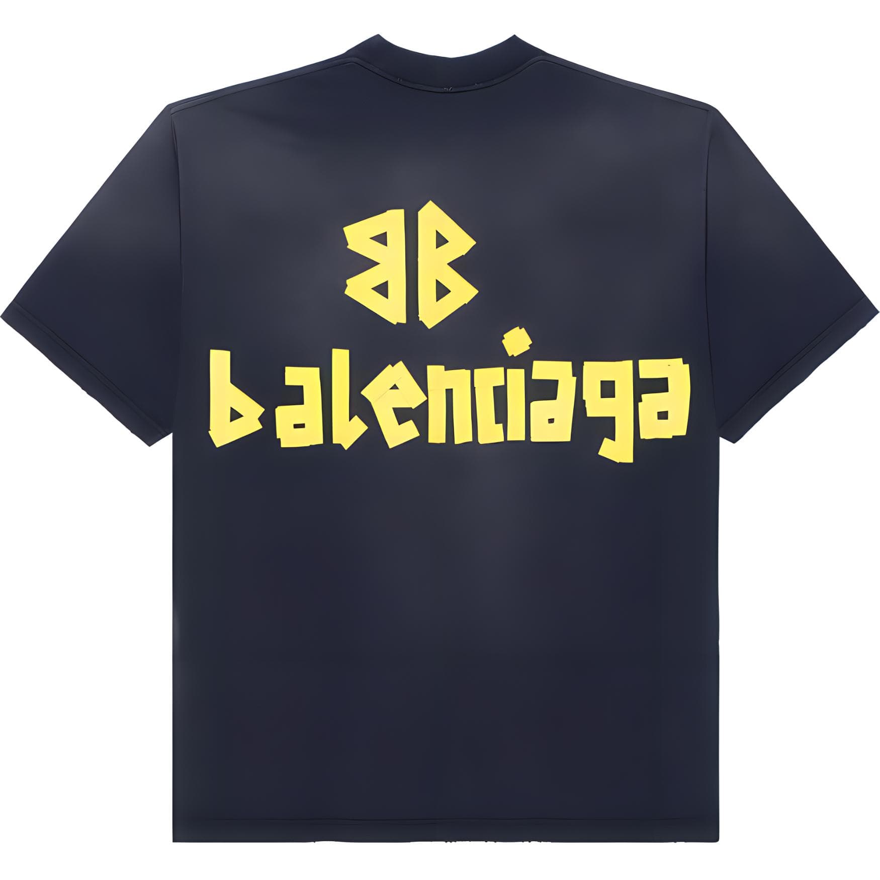 Футболка Balenciaga BB Monogram T-Shirt Black - изображение 2