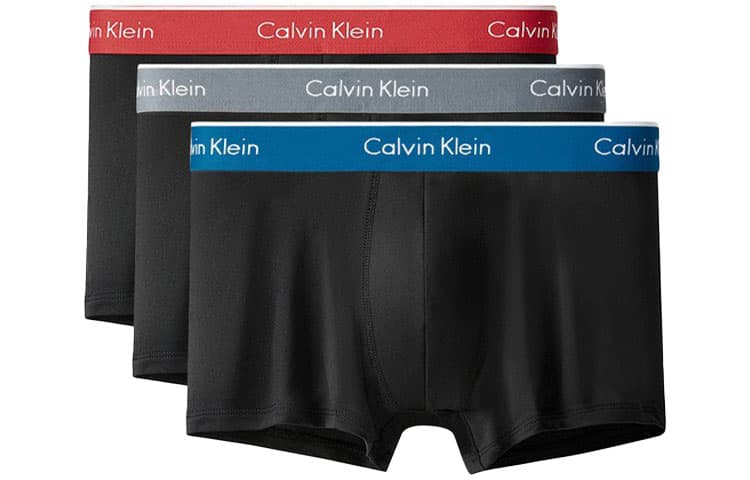 Трусы Calvin Klein Logo Low Rise Trunks 3-Pack Black - изображение 1