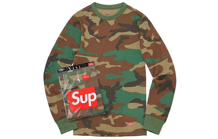 Трусы Supreme FW19 Week 9 x Hanes Thermal Crew - изображение 1