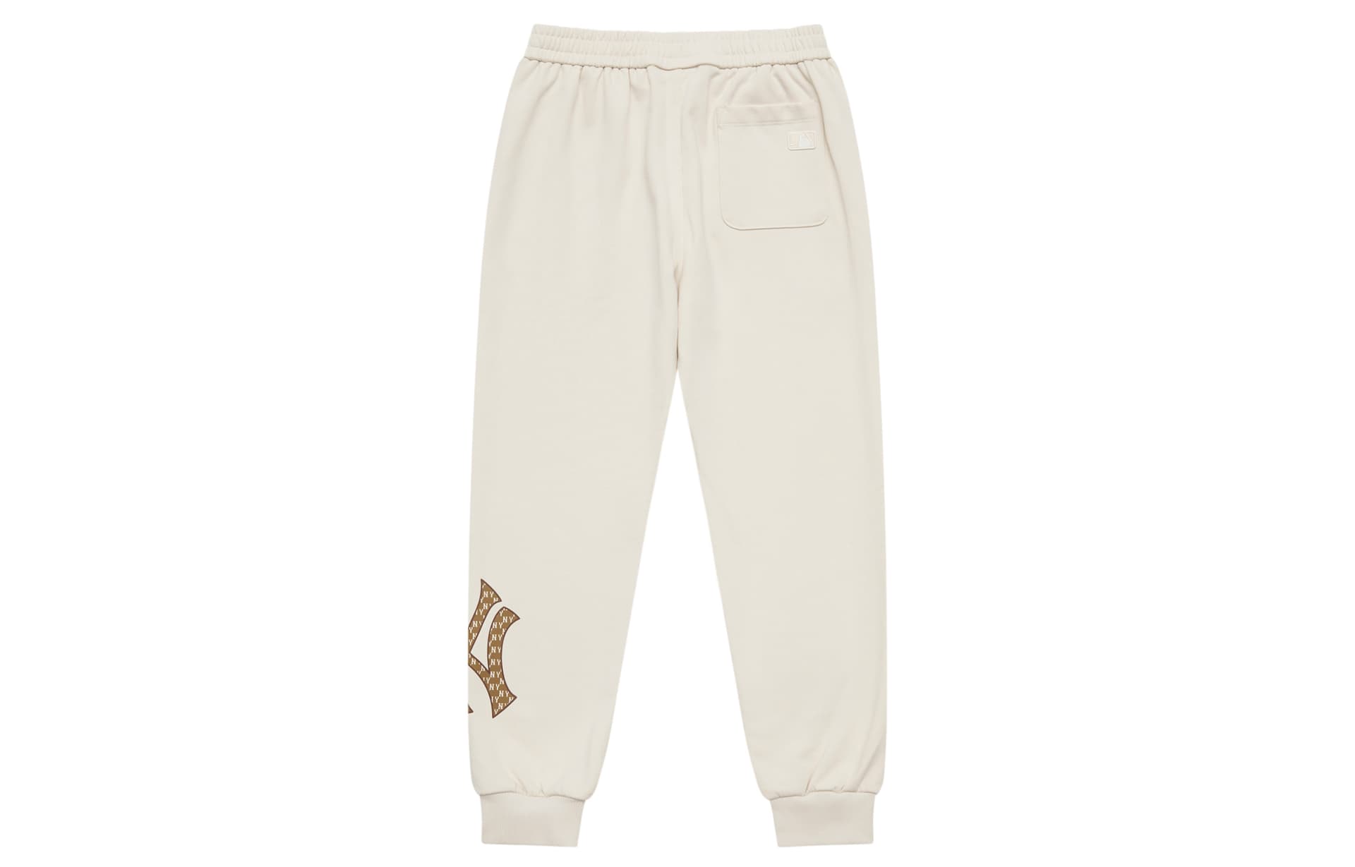 Штаны MLB MONOGRAM 24FW Спортивные трикотажные брюки Унисекс Темный крем - изображение 2