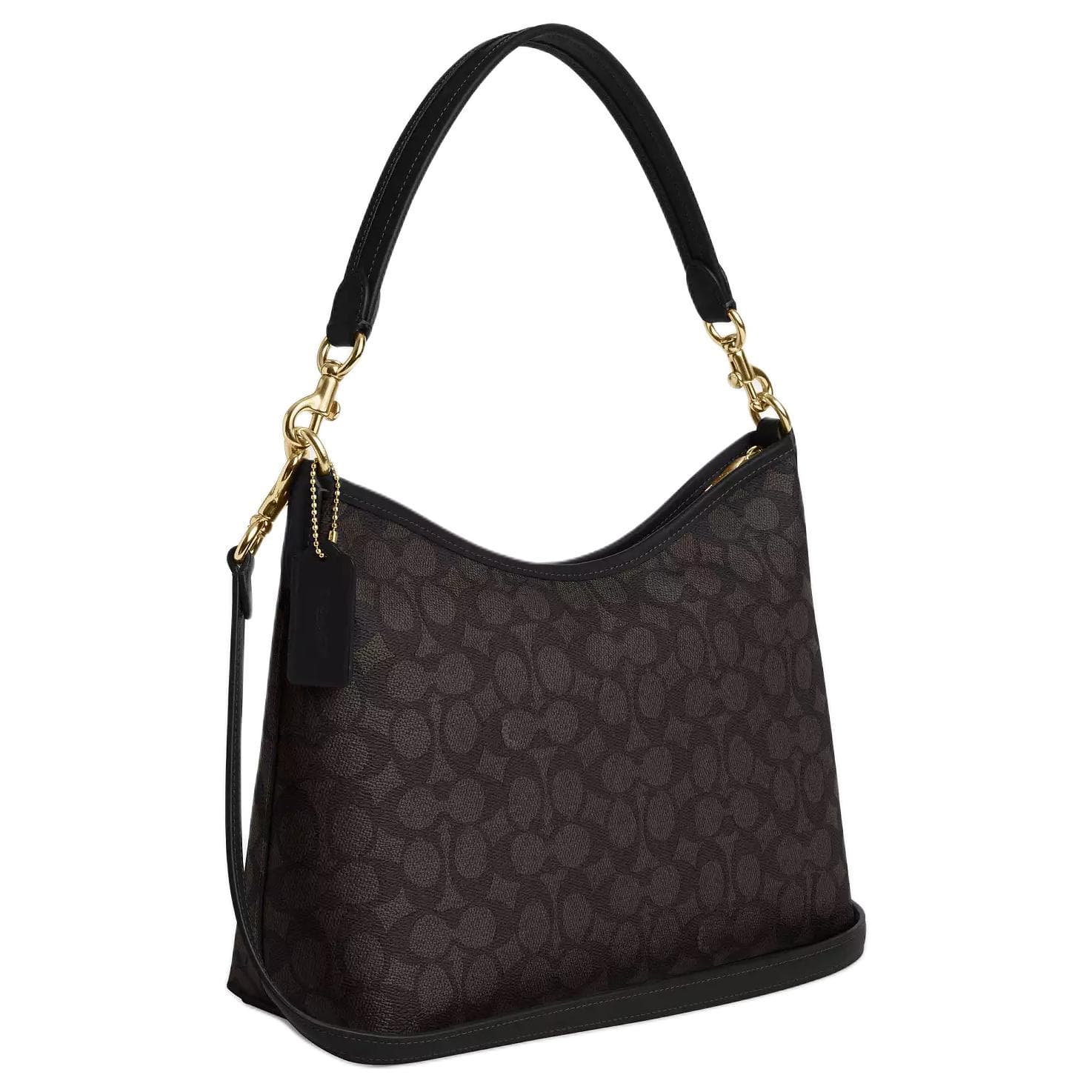Мини-сумка COACH Laurel Искусственная кожа Сумка через плечо сумка через плечо Большая Женская Золото и Орех и Черный - изображение 2