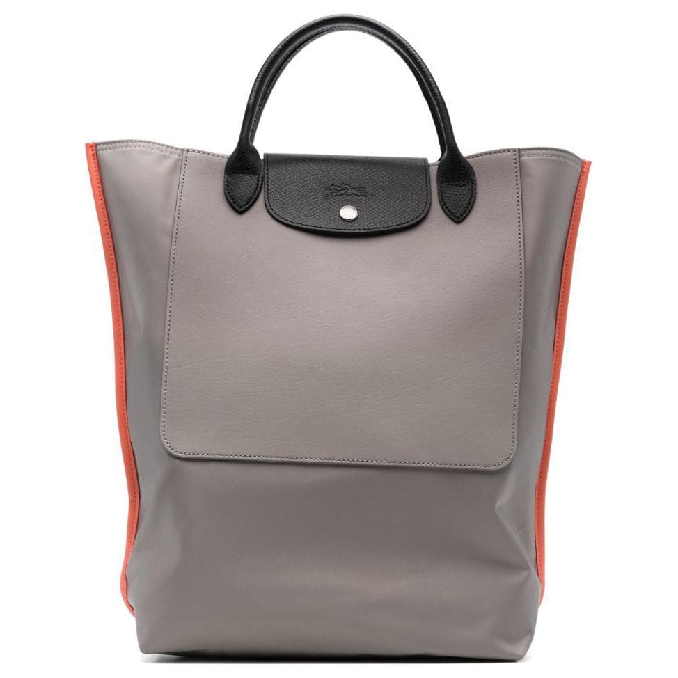 Сумка LONGCHAMP Полиамидная сумка-тоут сумка для покупок средняя сумка женская глиняный серый светло-оранжевый и черный - изображение 1