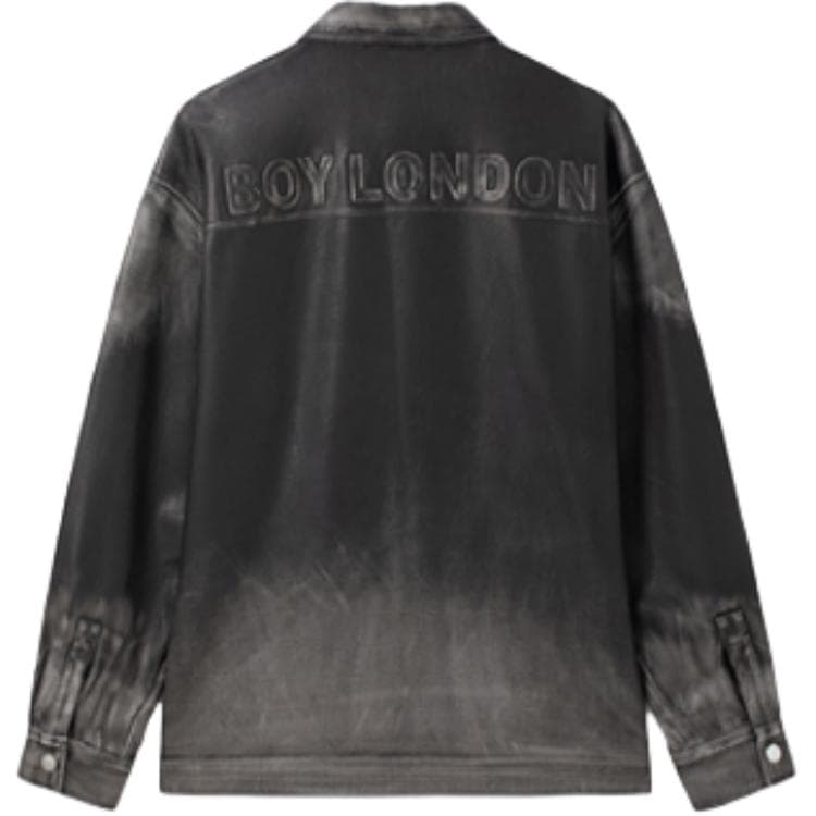 Кожаная куртки BOY LONDON Искусственная кожа куртка унисекс серого цвета - изображение 2