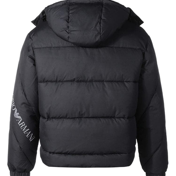 Зимняя куртка пуховик Emporio Armani EA7 FW22 Black Jacket - изображение 4