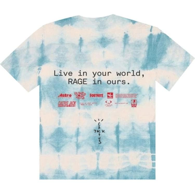 Футболка Travis Scott Cactus Jack World Tie Dye Tee T - изображение 2