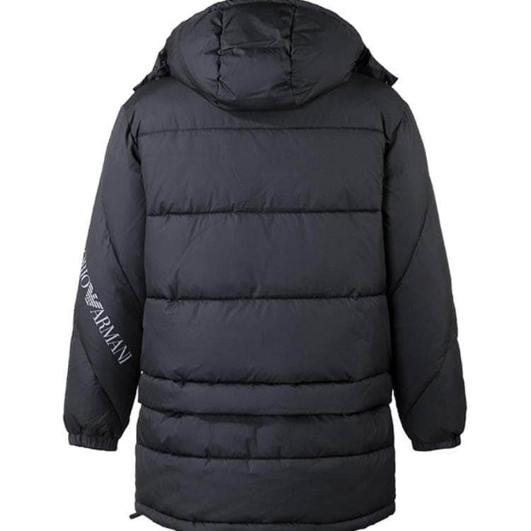 Зимняя куртка пуховик Emporio Armani EA7 FW22 Black Jacket - изображение 2