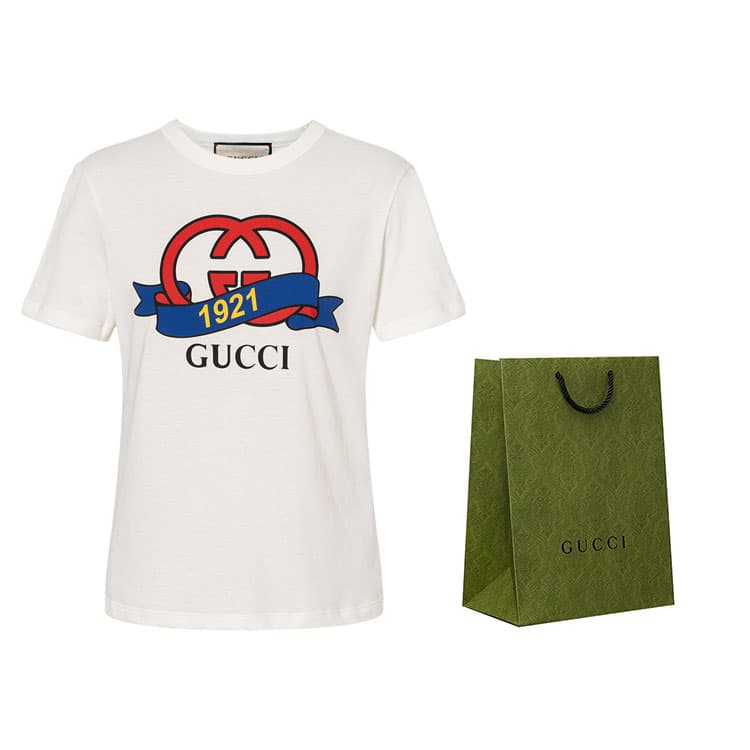Футболка Gucci 1921 Logo T-Shirt - изображение 3