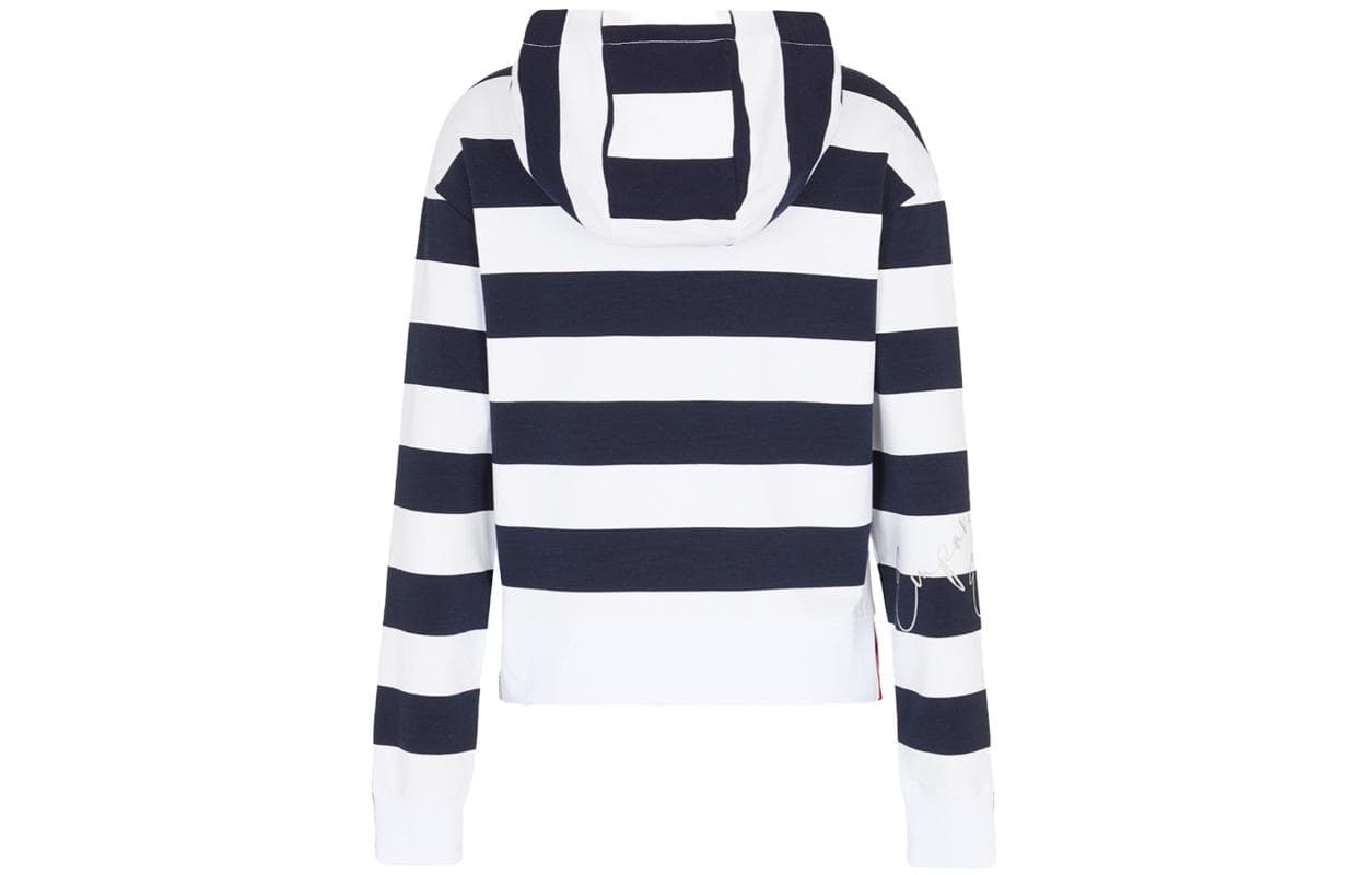 Худи EMPORIO ARMANI EA7 Ханьфу-платье в стиле худи Женское Белое - изображение 2