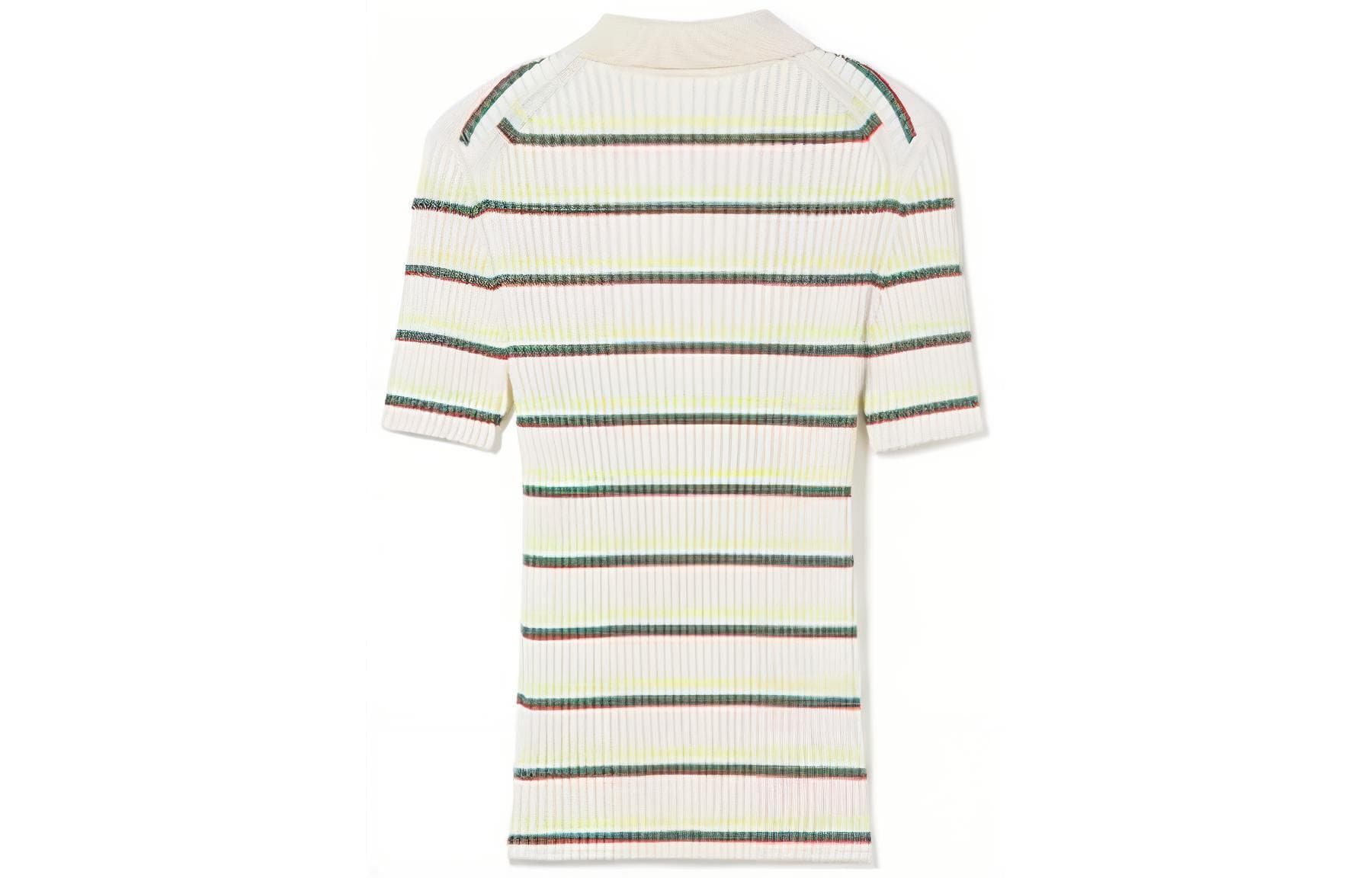 Кофта LACOSTE Экрю/Зеленый/Желтый Женские Трикотаж - изображение 2