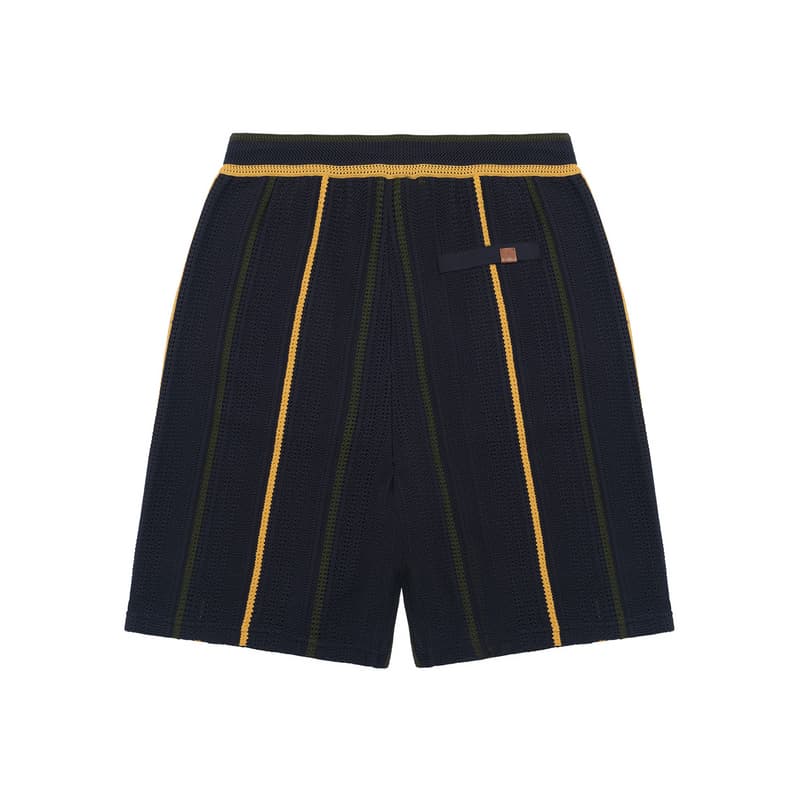 Шорты LI-NING 1990 Повседневные шорты Полосатый На шнурках Мужской Темно-синий - изображение 2