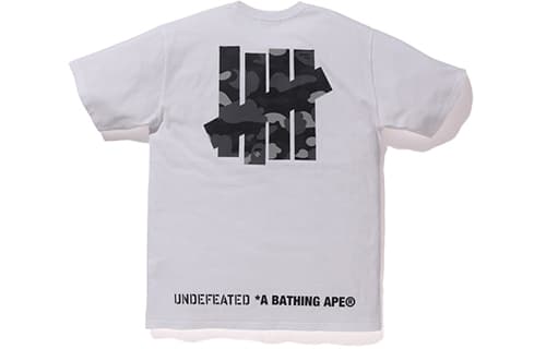 Футболка A BATHING APE x Undefeated Apehead Tee White T - изображение 2