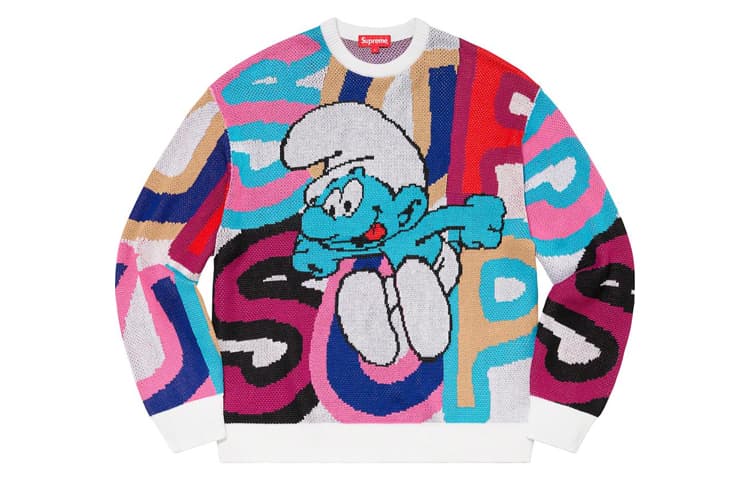 Supreme FW20 Week 6 Smurfs Sweater - изображение 1