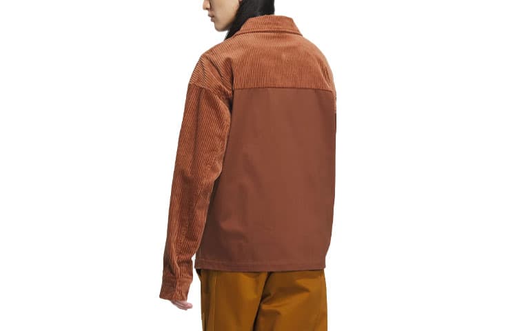 Куртка ADIDAS NEO Куртки и Пальто Унисекс Коричневый Красный - изображение 4