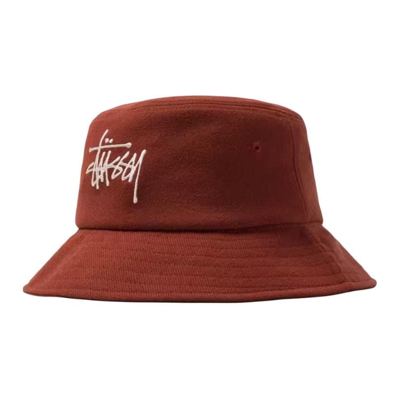 Панама Шляпы-ведро Stussy Унисекс Железно-красный - изображение 1