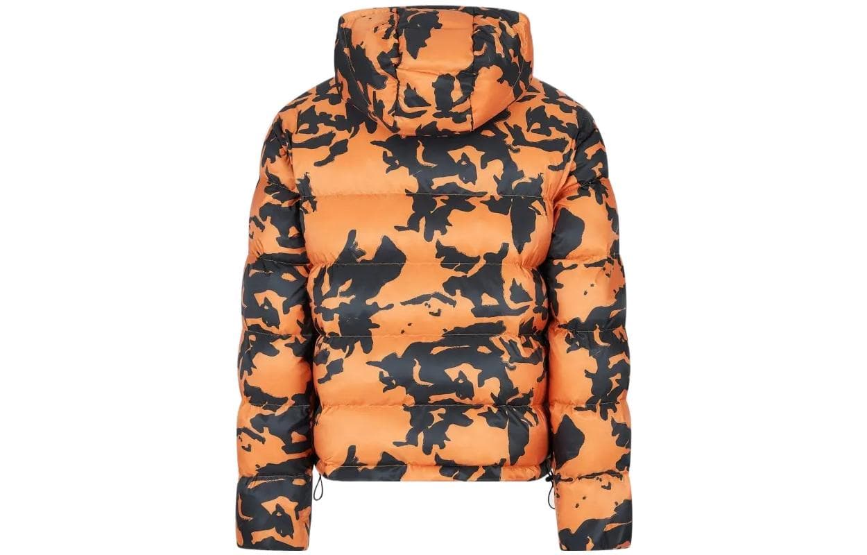 Зимняя куртка пуховик Emporio Armani EA7 FW22 Orange - изображение 2