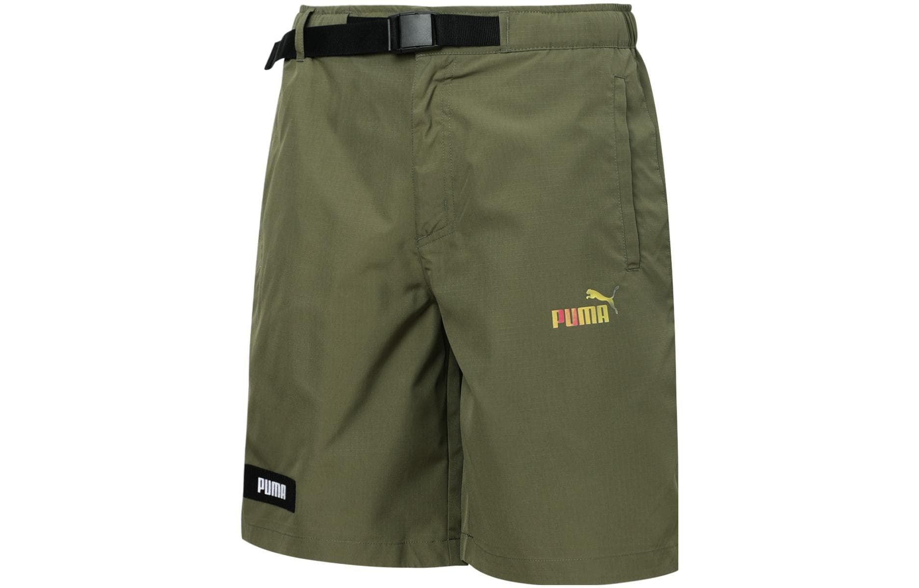 Шорты Puma Logo Print Shorts Green - изображение 3