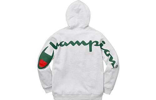 Худи Supreme x Champion Hoodie Grey - изображение 2